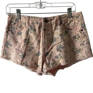 Forever 21 Floral Denim Shorts